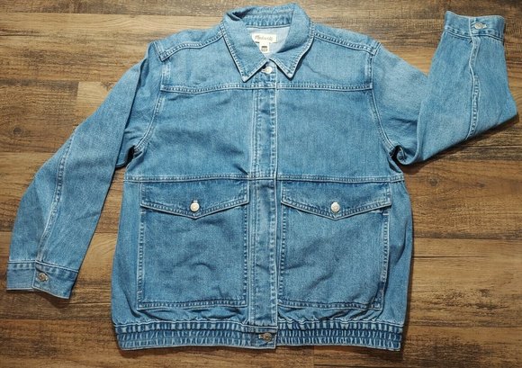 Madewell Brigmore Wash Retro Jean Jacket - Women Small - NWT - Oversized - Picture 2 of 8